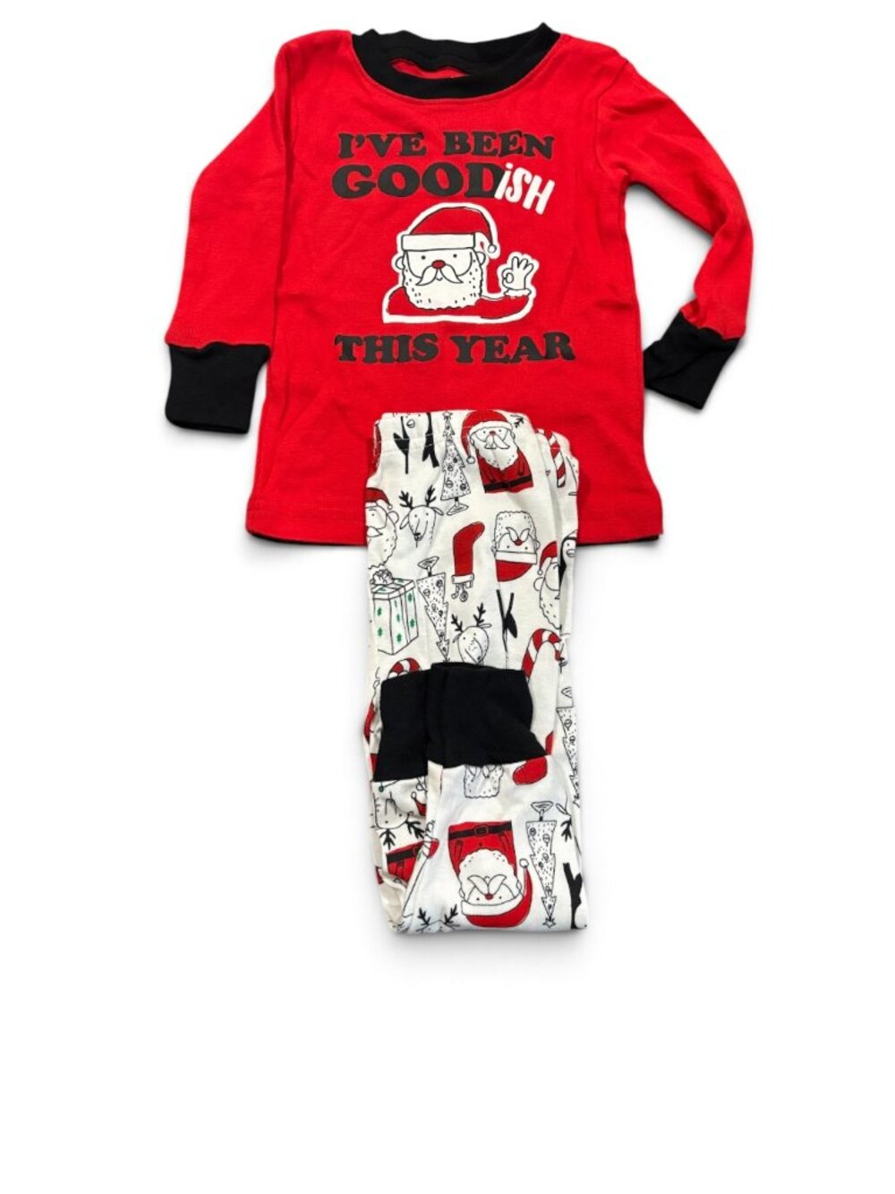 NWT Carter's Kids Santa Christmas Pajama Set “I’ve Been Good-ish This Year”